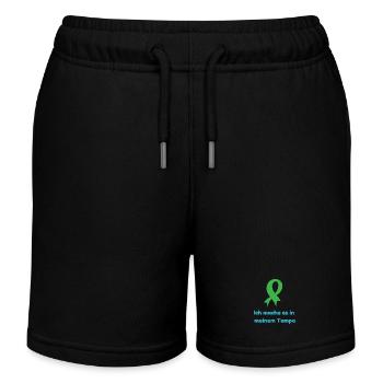 Je le fais à mon rythme - Short de jogging enfant bio Stanley/Stella - noir - Devant