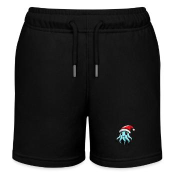 Qualle Weihnachten - Kinder Organic Joggingshorts Mini Bolter von Stanley/Stella - Schwarz - Vorne