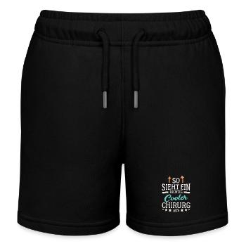 So sieht ein richtig cooler Chirurg aus Mediziner - Kinder Organic Joggingshorts Mini Bolter von Stanley/Stella - Schwarz - Vorne