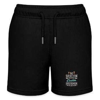 So sieht ein richtig cooler Erzieher aus Pädagoge - Kinder Organic Joggingshorts Mini Bolter von Stanley/Stella - Schwarz - Vorne