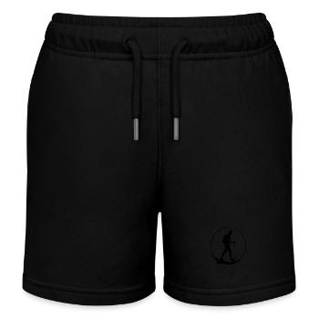 Nordic Walking Silhouette - Kids Organic Sweat Shorts by Stanley/Stella - black - Front