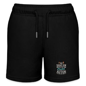 So sieht ein cooler Autor aus Schriftsteller - Kinder Organic Joggingshorts Mini Bolter von Stanley/Stella - Schwarz - Vorne