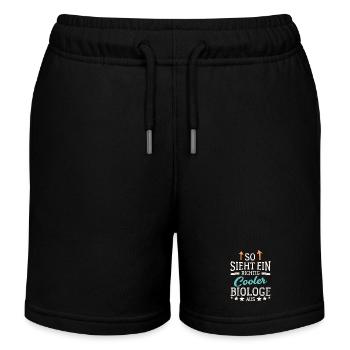 So sieht ein richtig cooler Biologe aus Forscher - Kinder Organic Joggingshorts Mini Bolter von Stanley/Stella - Schwarz - Vorne