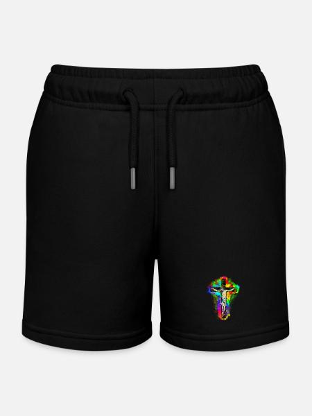Croix de Jésus-Christ - Short de jogging enfant bio Stanley/Stella - noir