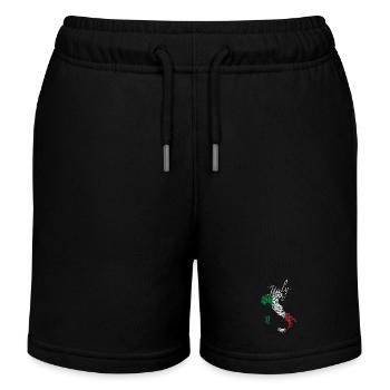 Italienische Silhouette mit Script - Kinder Organic Joggingshorts Mini Bolter von Stanley/Stella - Schwarz - Vorne