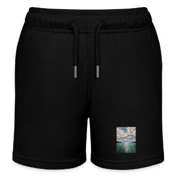 Sonnenschein - Kinder Organic Joggingshorts Mini Bolter von Stanley/Stella - Schwarz - Vorne