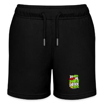 Do Not Hate One Another Faith Quote - Kids Organic Sweat Shorts by Stanley/Stella - black - Front