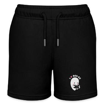 Ich liebe Boo-ks - Kinder Organic Joggingshorts Mini Bolter von Stanley/Stella - Schwarz - Vorne