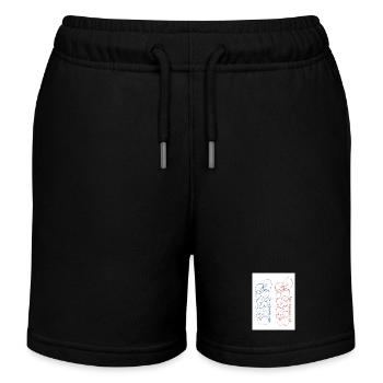 Paris. France. Europe. Monde. - Short de jogging enfant bio Stanley/Stella - noir - Devant