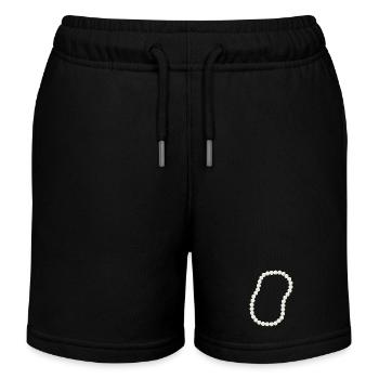 Elegantes Perlenketten-Design - Kinder Organic Joggingshorts Mini Bolter von Stanley/Stella - Schwarz - Vorne