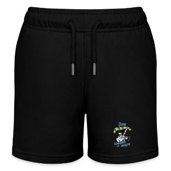 Jena_ _kaempfen_und_siegen_No - Short de jogging enfant bio Stanley/Stella - noir - Devant