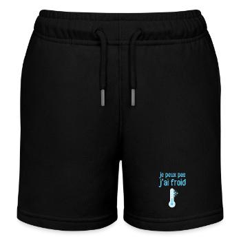 Ich kann nicht, mir ist kalt - Kinder Organic Joggingshorts Mini Bolter von Stanley/Stella - Schwarz - Vorne