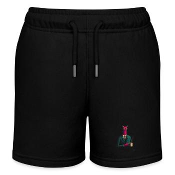 Dämon im Anzug mit Kaffee - Kinder Organic Joggingshorts Mini Bolter von Stanley/Stella - Schwarz - Vorne