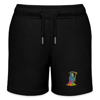 Der Tod | Regenbogen Sensenmann - Kinder Organic Joggingshorts Mini Bolter von Stanley/Stella - Schwarz - Vorne