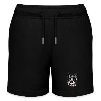 Boston Terrier - Short de jogging enfant bio Stanley/Stella - noir - Devant