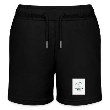 110 Prozent Fitness Motto - Kinder Organic Joggingshorts Mini Bolter von Stanley/Stella - Schwarz - Vorne