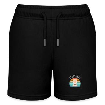 Llamaste yoga - Short de jogging enfant bio Stanley/Stella - noir - Devant