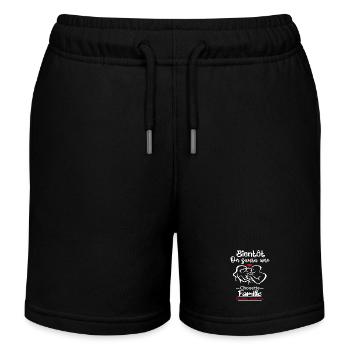 Bald werden wir eine großartige Familie kennenlernen - Kinder Organic Joggingshorts Mini Bolter von Stanley/Stella - Schwarz - Vorne