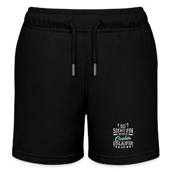 So sieht ein richtig cooler Eisläufer aus - Kinder Organic Joggingshorts Mini Bolter von Stanley/Stella - Schwarz - Vorne