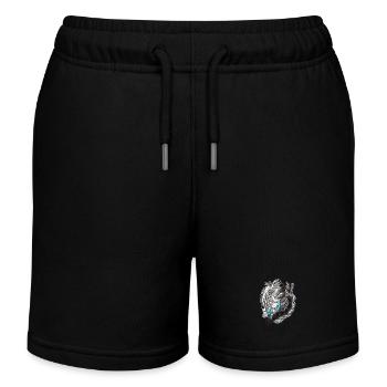 Accent bleu d’art organique - Short de jogging enfant bio Stanley/Stella - noir - Devant