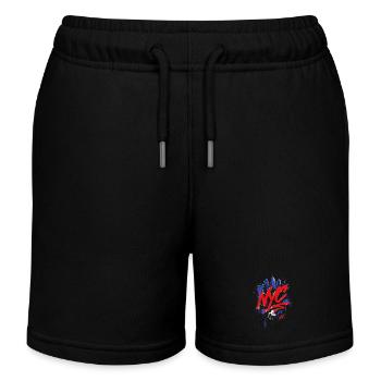 NYC Graffiti Skyline Splash - Kids Organic Sweat Shorts by Stanley/Stella - black - Front