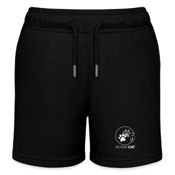 Katzenkrankenschwester-Pfoten und Stethoskop - Kinder Organic Joggingshorts Mini Bolter von Stanley/Stella - Schwarz - Vorne