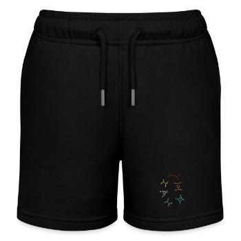 Quantum Physics Quantum Physics Quantum Leap - Kids Organic Sweat Shorts by Stanley/Stella - black - Front