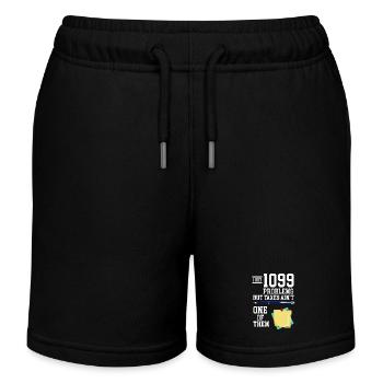 Graphisme humoristique humoristique fiscal des problèmes drôle 1099 - Short de jogging enfant bio Stanley/Stella - noir - Devant