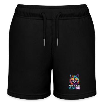 Mir egal! Ich lass das jetzt so!  - Kinder Organic Joggingshorts Mini Bolter von Stanley/Stella - Schwarz - Vorne