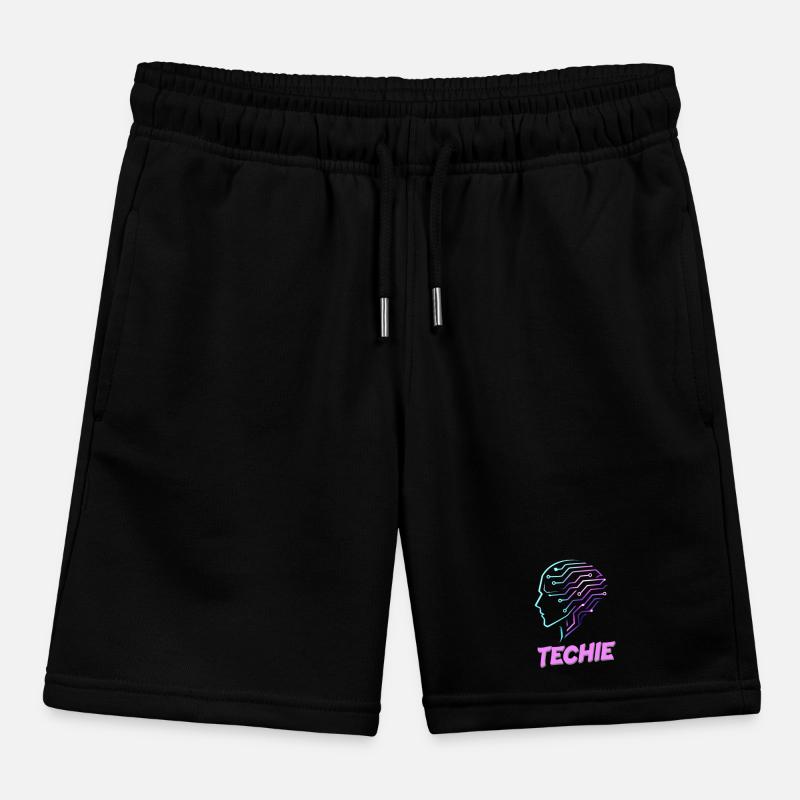 Neon Kopf Schaltkreis Techie Kinder Organic Joggingshorts Mini Bolter von Stanley/Stella