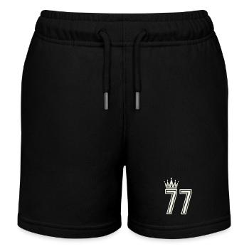 Königliche 77 Ziffern - Kinder Organic Joggingshorts Mini Bolter von Stanley/Stella - Schwarz - Vorne
