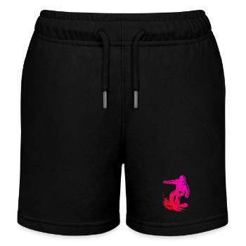 Un incontournable pour le vrai snowboard - Short de jogging enfant bio Stanley/Stella - noir - Devant