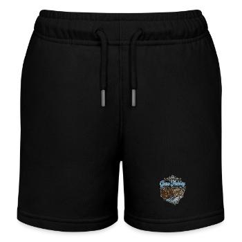 Camping Pêche Geht Angeln für einen Tag - Kinder Organic Joggingshorts Mini Bolter von Stanley/Stella - Schwarz - Vorne