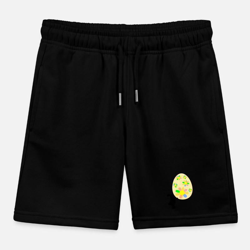 Easter Bunny Bunny Easter Gifts Easter Eggs Kids Organic Sweat Shorts by Stanley/Stella