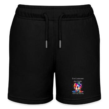 Maler Geschenk - Lustiger Maler Spruch  - Kinder Organic Joggingshorts Mini Bolter von Stanley/Stella - Schwarz - Vorne