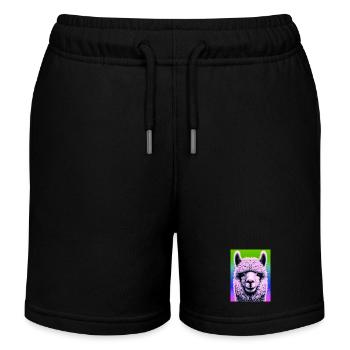 Alpaga - Short de jogging enfant bio Stanley/Stella - noir - Devant
