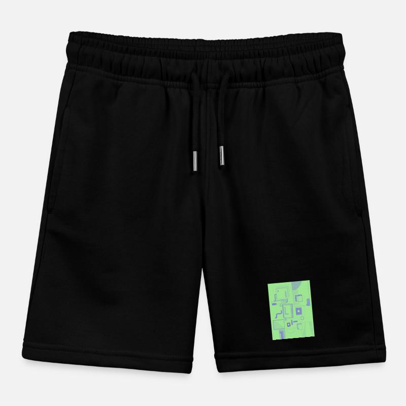 Speech Bubbles Kids Organic Sweat Shorts by Stanley/Stella
