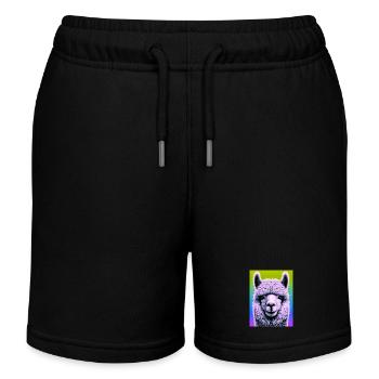 Alpaka - Kinder Organic Joggingshorts Mini Bolter von Stanley/Stella - Schwarz - Vorne