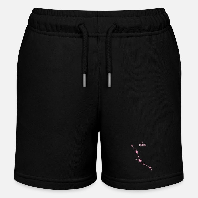 Tyrens stjernetegn Stjernekonstellation Pastel Pink - Stanley/Stella børne sweatshorts økologisk - sort