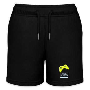 Gamer-Nostalgie: Wir werden älter - Kinder Organic Joggingshorts Mini Bolter von Stanley/Stella - Schwarz - Vorne