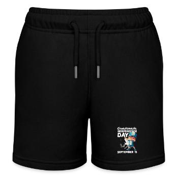 Guatemala Flag T-Shirt Pride & Home Chapín - Kids Organic Sweat Shorts by Stanley/Stella - black - Front