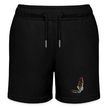 Planche à voile vintage - Short de jogging enfant bio Stanley/Stella - noir - Devant