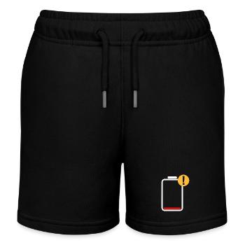 Niedriger Akku - Kinder Organic Joggingshorts Mini Bolter von Stanley/Stella - Schwarz - Vorne