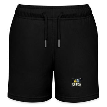 No Backup No Mercy - Kein Backup Kein Mitleid - Kinder Organic Joggingshorts Mini Bolter von Stanley/Stella - Schwarz - Vorne