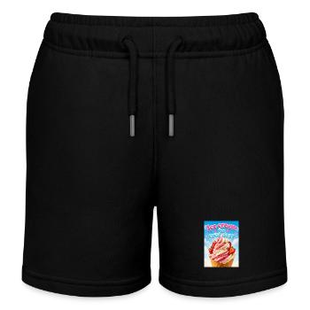 Glace pour les jours froids - Short de jogging enfant bio Stanley/Stella - noir - Devant
