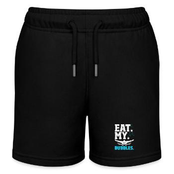 Lustige Schwimmer Sprüche & Schwimmverein Design - Kinder Organic Joggingshorts Mini Bolter von Stanley/Stella - Schwarz - Vorne