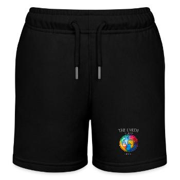 La Terre sans art - Short de jogging enfant bio Stanley/Stella - noir - Devant