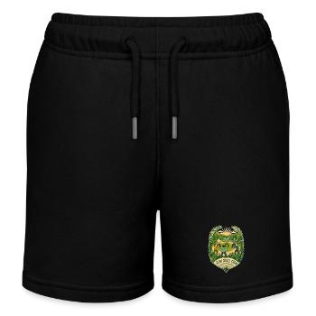 SLOW CIRCLE CREW Clouds - Kids Organic Sweat Shorts by Stanley/Stella - black - Front