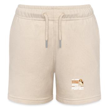 Hund Beagle - Kinder Organic Joggingshorts Mini Bolter von Stanley/Stella - Natur - Vorne