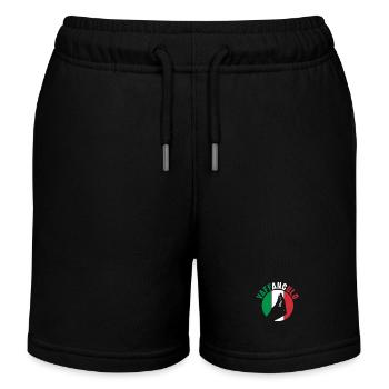 Italien Italiener Vaffanculo - Kinder Organic Joggingshorts Mini Bolter von Stanley/Stella - Schwarz - Vorne